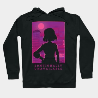 Emotionally Unavailable, Emotionally Tired, Anime Hoodie